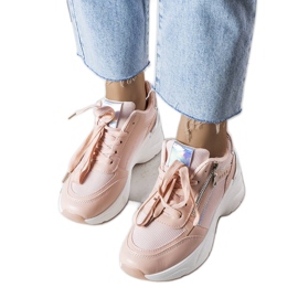 Staceyn vaaleanpunaiset wedge-lenkkarit vaaleanpunainen