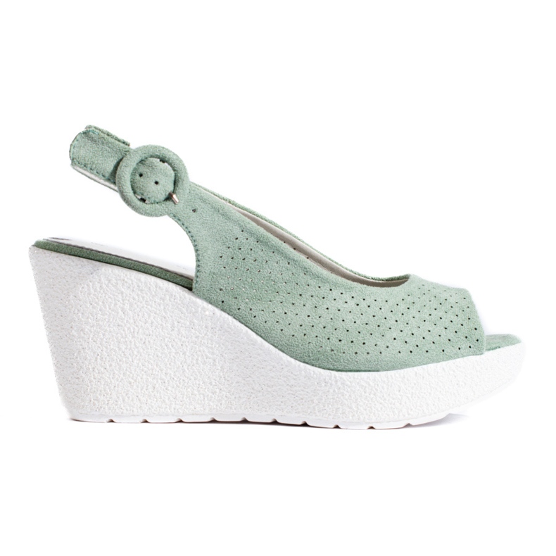 Naisten vihreät Shelovet sandaalit