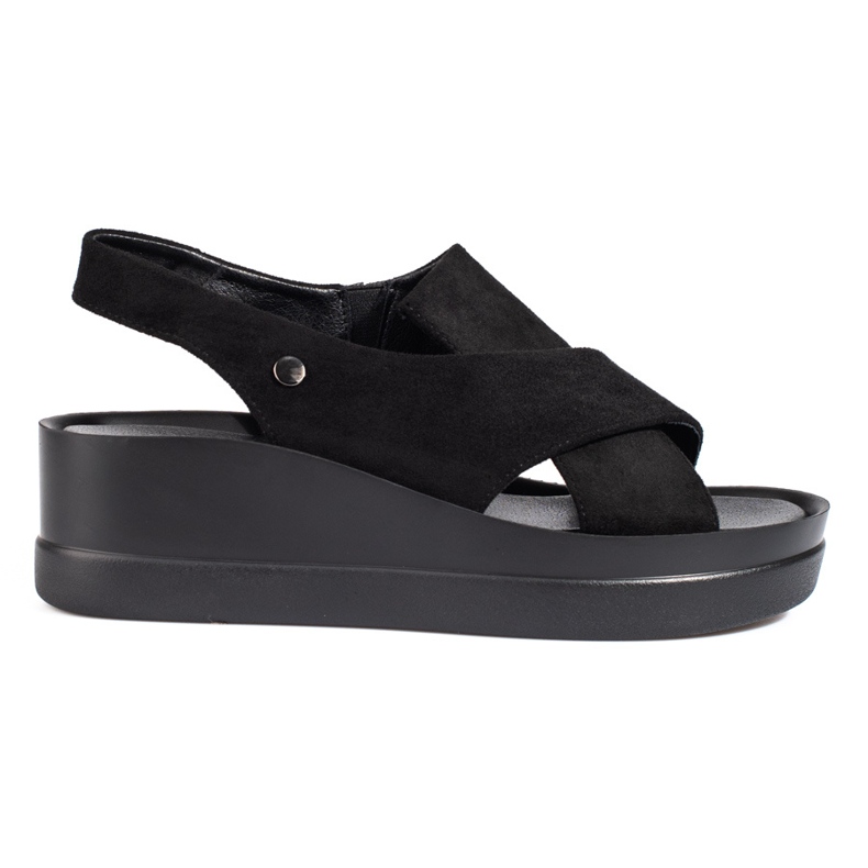 Naisten Shelovet mustat sandaalit