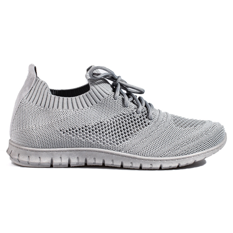 W. Potocki Vaaleat harjakattoiset naisten urheilukengät Potocki harmaa