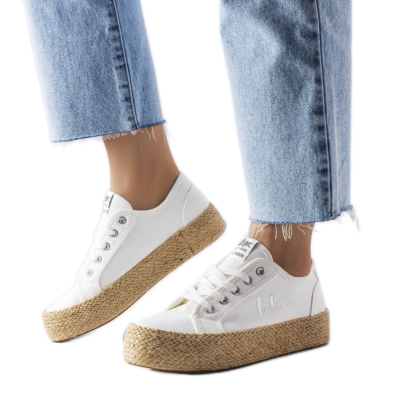 Lee Cooper LCW-23-31-1796L valkoiset espadrillit valkoinen