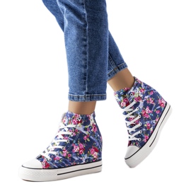 BM Fouquetin tummansiniset kiilalenkkarit sininen