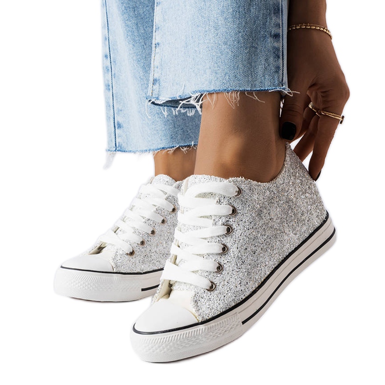 Garceaun hopeiset matalat lenkkarit hopea