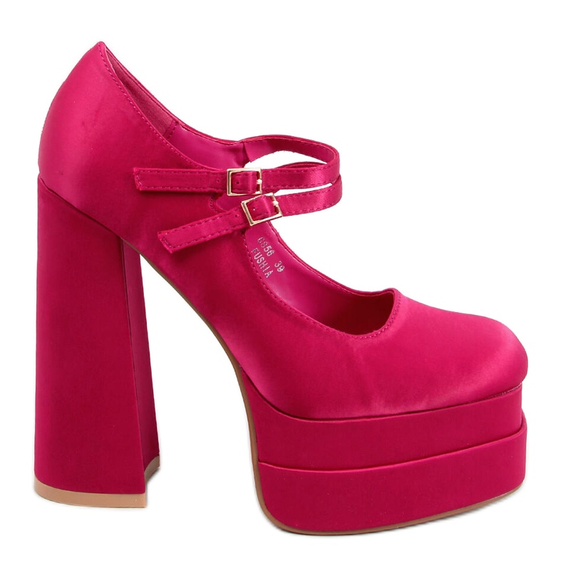 BM Prandi Fuchsia satiini alustapumput vaaleanpunainen