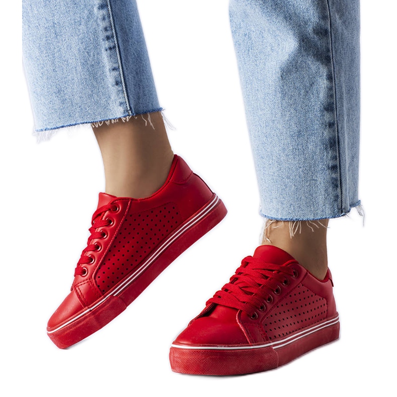 BM Joffren punaiset eko-nahkaiset lenkkarit punainen