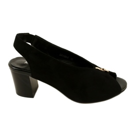 Naisten sandaalit Daszyński Post SA169-6 Musta