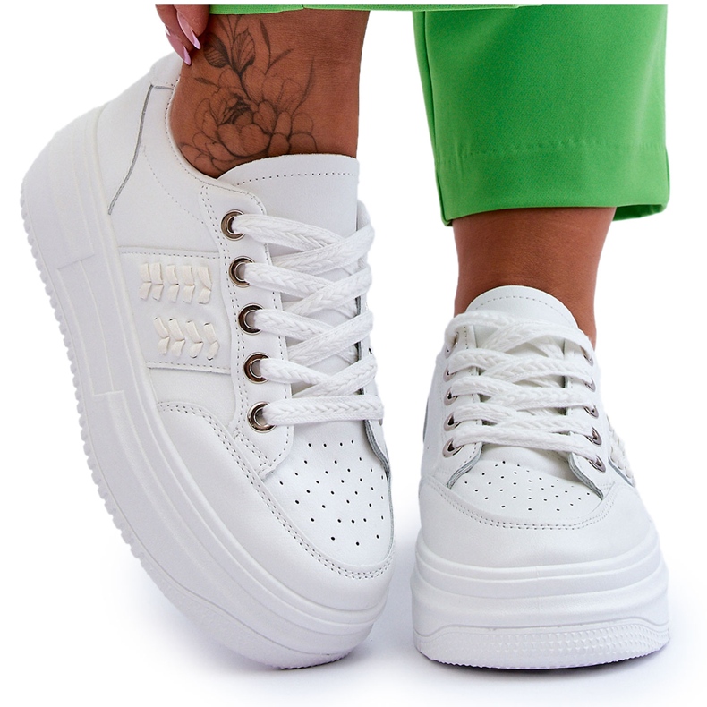 Muodikkaat naisten lenkkarit, valkoiset Claribel valkoinen