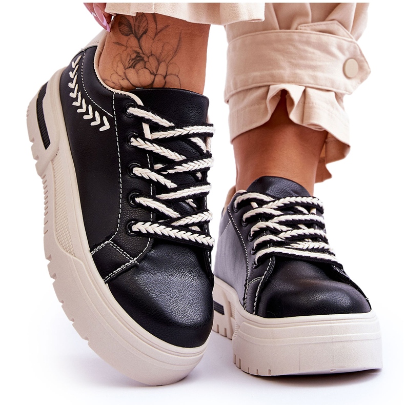 FG2 Mukavat naisten urheilukengät Mustavalkoinen Devan