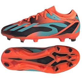 Adidas X Speedportal Messi.3 Fg Jr GZ5145 jalkapallokengät oranssi appelsiinit ja punaiset