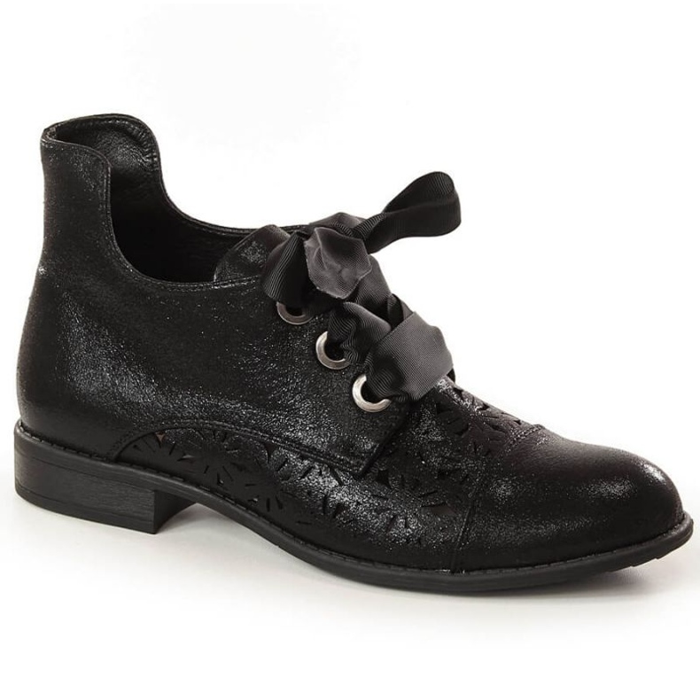 Harjakattoiset tasaiset saappaat Jezzi W JEZ319D musta