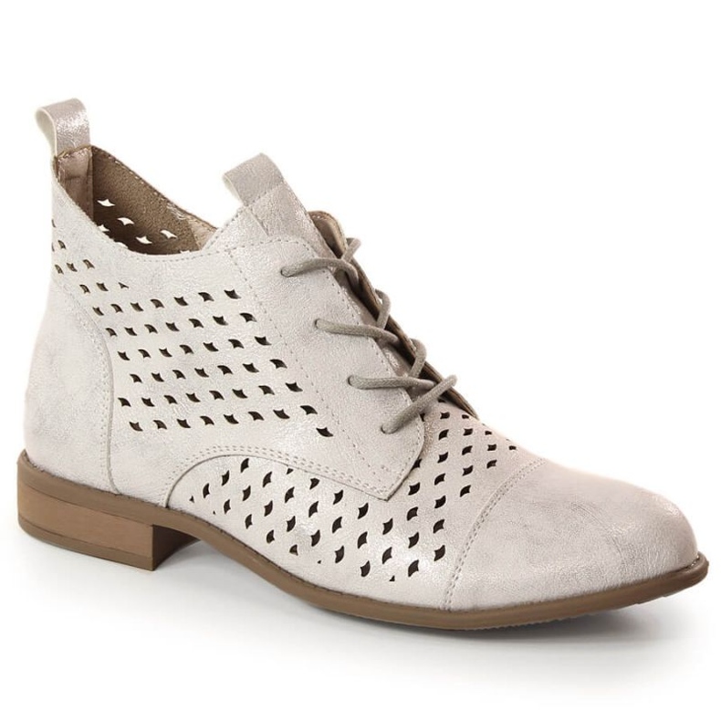 Harjakatkoiset jousisaappaat Jezzi W JEZ392B hopea