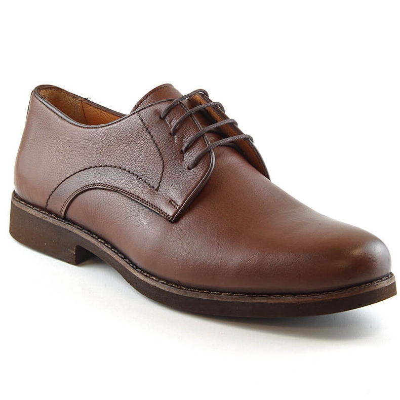 Miesten ruskeat nahkaiset nauhakengät T.Sokolski W21-903