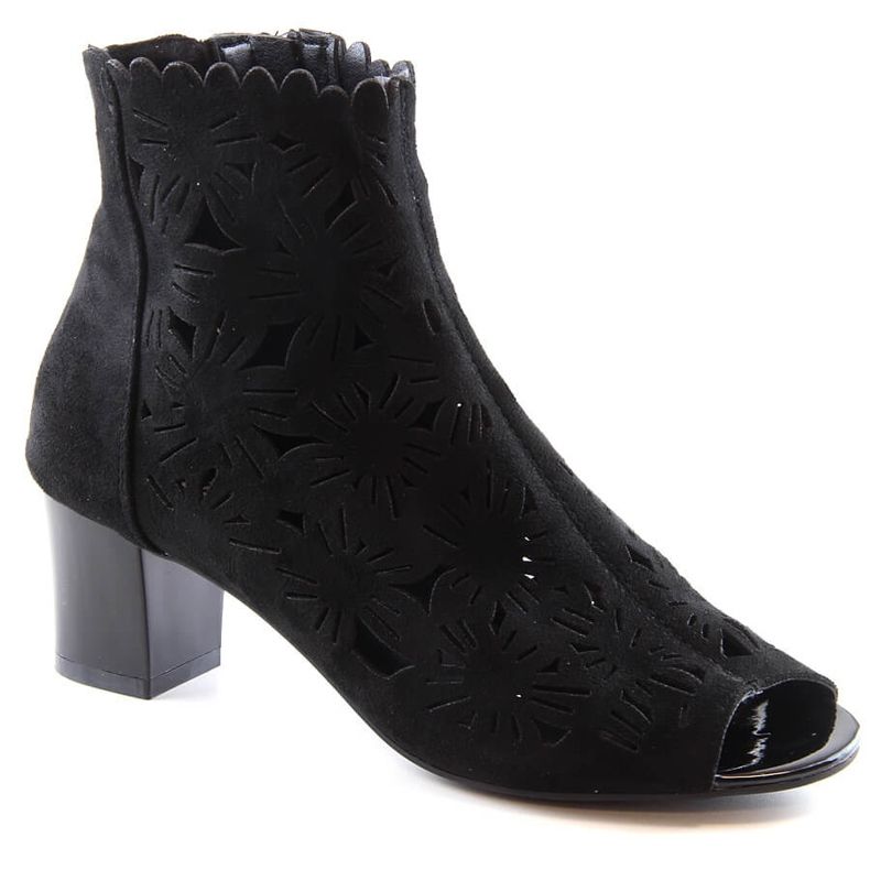 M. DASZYŃSKI Naisten keväiset harjakattoiset saappaat mustat varvassaappaat M.Daszyński MR1954-10