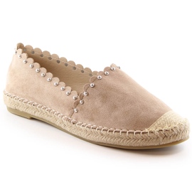 Naisten espadrillit beige Vinceza 34595