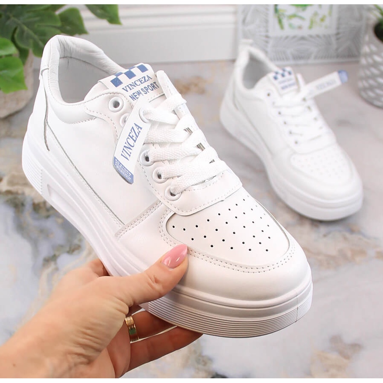 Naisten urheilukengät valkoiset Vinceza 34603 valkoinen