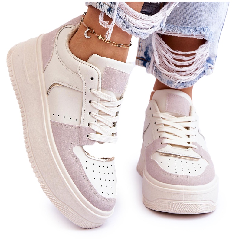 Bexley naisten korkeatasoiset tennarit, vaalea beige