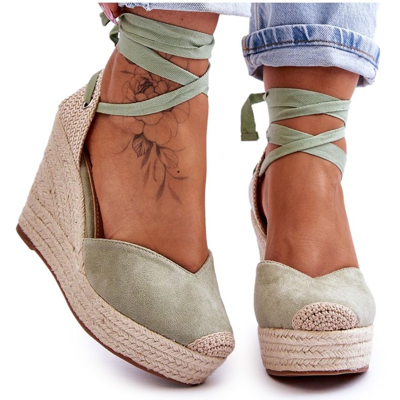 Naisten pitsisandaalit Bethany Green vihreä