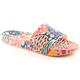 Mukavat naisten tossut, joustavat, tuoksuvat moniväriset ZAXY Manifestar Color Slide HH285097 monivärinen