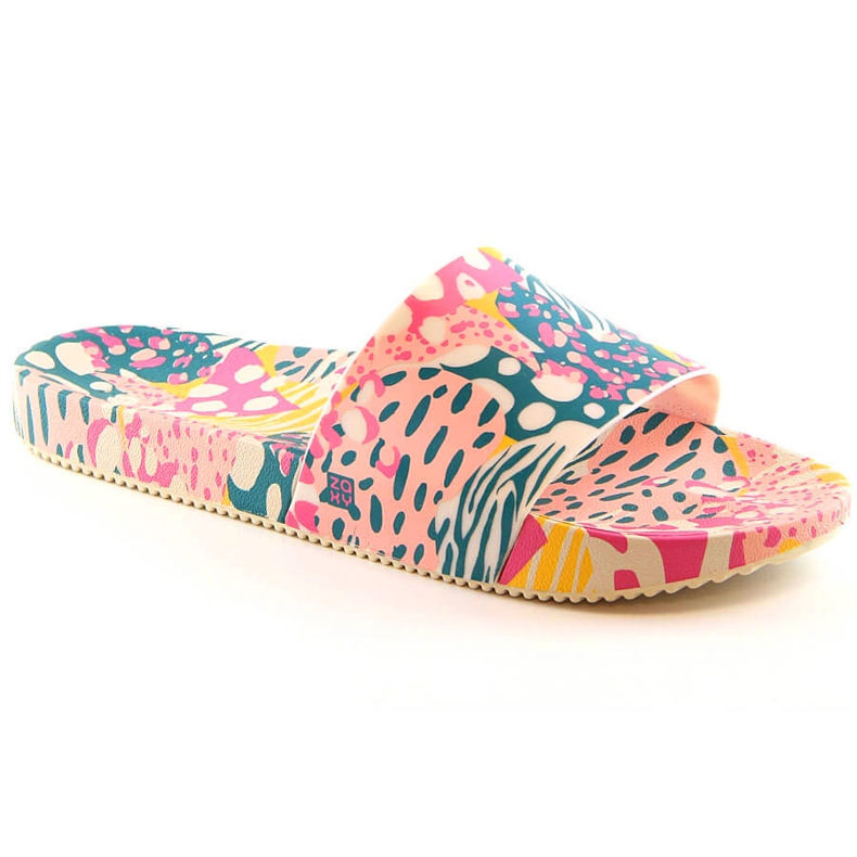 Mukavat naisten tossut, joustavat, tuoksuvat moniväriset ZAXY Manifestar Color Slide HH285097 monivärinen