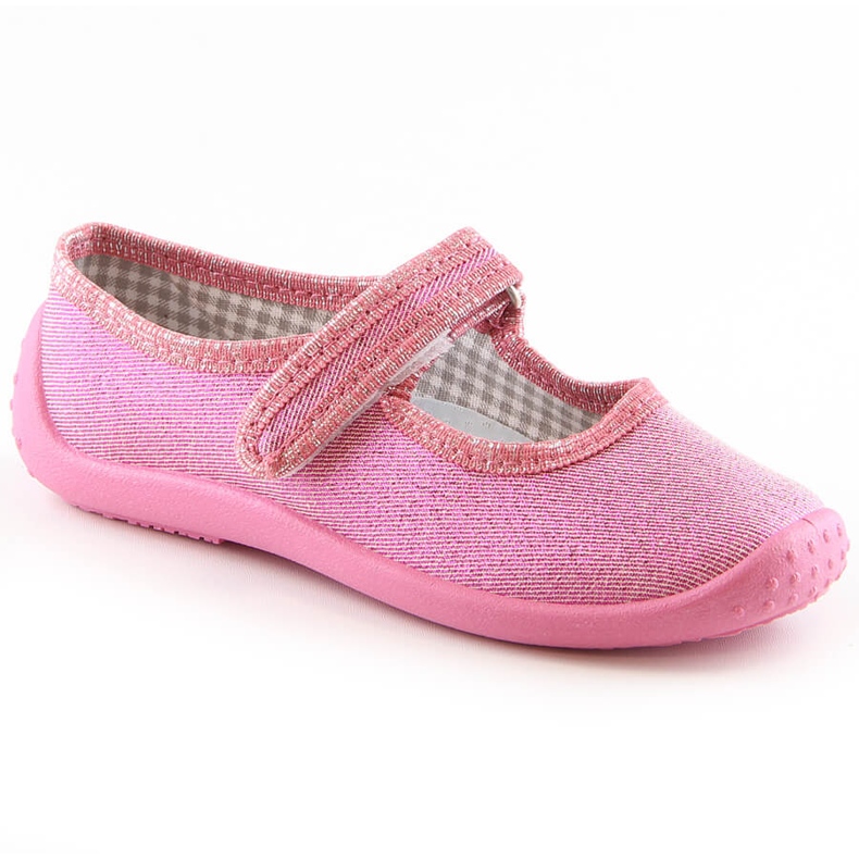 Päiväkotityttöjen ballerinatossut vaaleanpunaiset Nazo N001ECW vaaleanpunainen