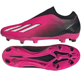 Adidas X Speedportal.3 Fg Ll M GZ5065 jalkapallokengät vaaleanpunainen ruusuja ja violetteja