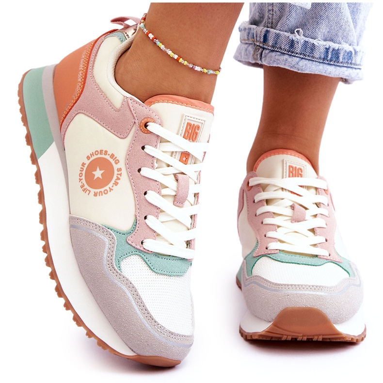 Naisten lenkkarit Memory Foam System Big Star LL274542 Monivärinen