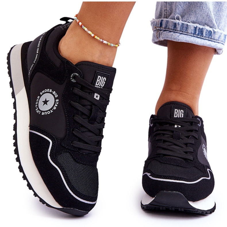 Naisten lenkkarit Memory Foam System Big Star LL274541 musta