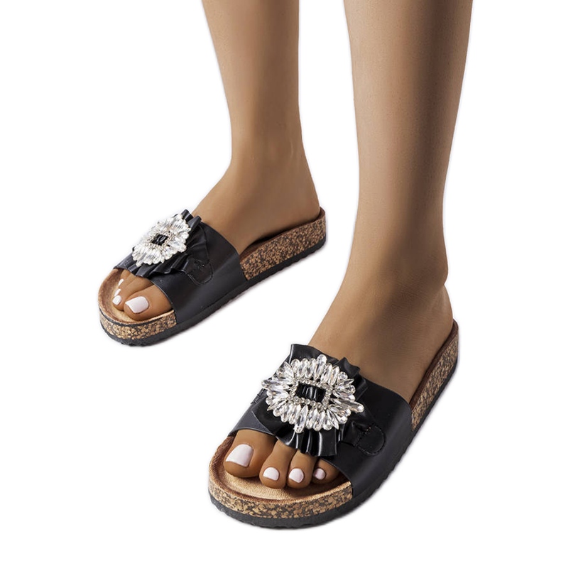 Royn mustat korkkipohjalliset liukumäet