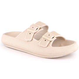 Naisten urheilutossut alustalla beige Big Star LL274611