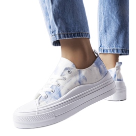 Rocheleaun valkoiset ja siniset lenkkarit sininen