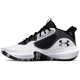 Under Armour Gs Lockdown 6 Jr. 3025617 101 koripallokengät valkoinen monivärinen Under Armour Gs Lockdown 6 Jr. 3025617 101 koripallokengät valkoinen monivärinen