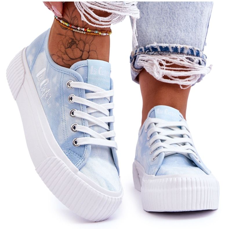 Lee Cooper Platform tennarit LCW-23-31-1782L Siniset sininen