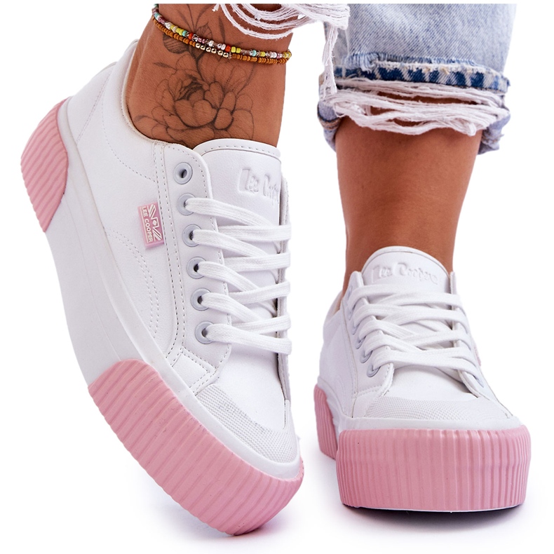 Lee Cooper LCW-23-31-1787L Valkoiset urheilukengät valkoinen