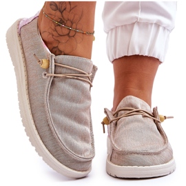PM1 Naisten Slip-on Canvas-lenkkarit beige Kenza
