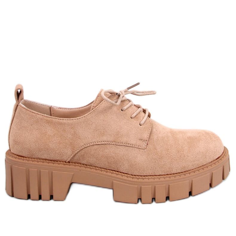 BM Amparo Khaki mokkanahkaa alustavat loaferit beige