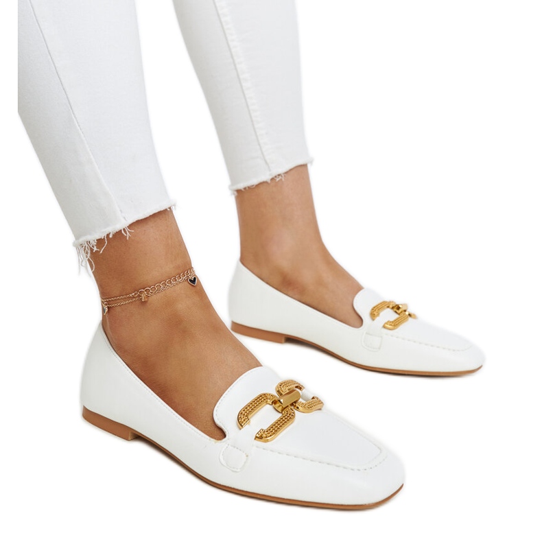 Rousseau valkoiset soljet valkoinen