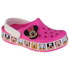 Crocs Fl Minnie Mouse Band Clog T Jr 207720-6QQ vaaleanpunainen