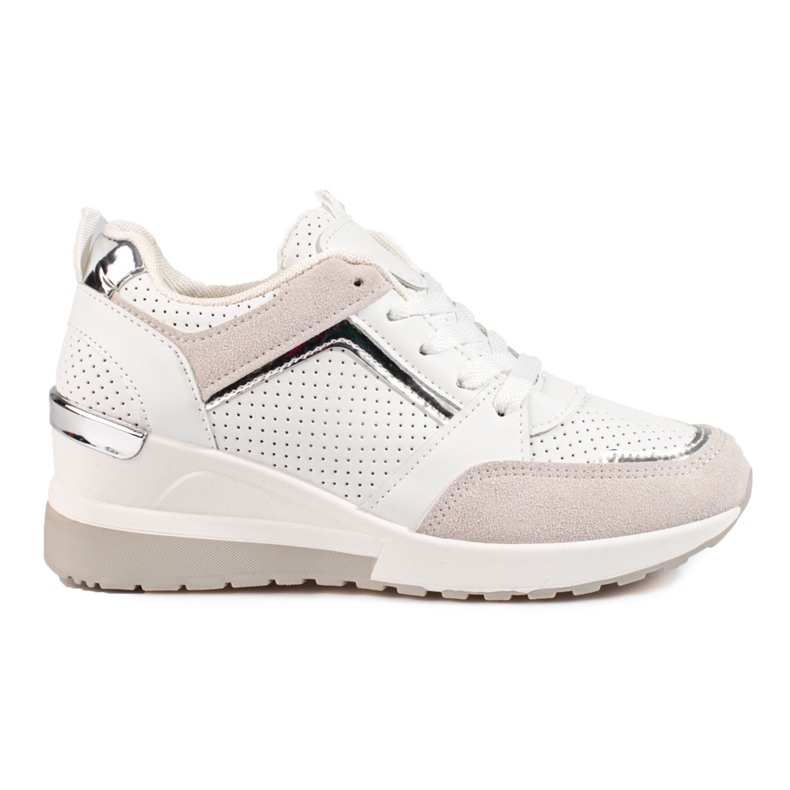 Shelovet naisten valkoiset kiilalenkkarit valkoinen