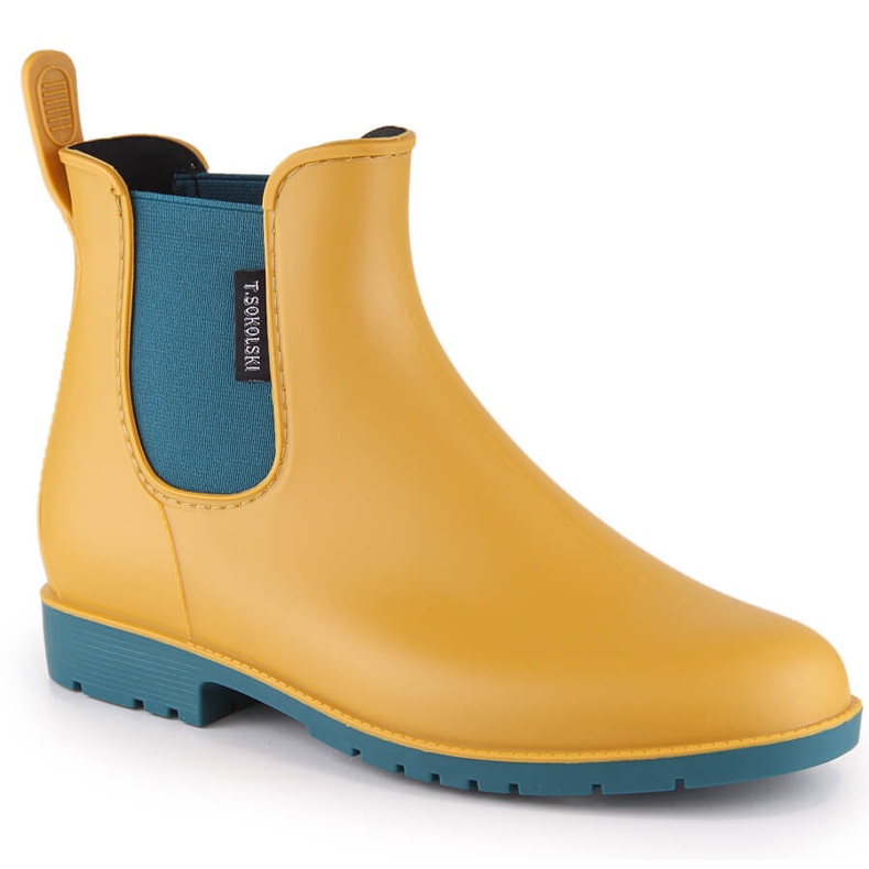 Naisten vedenpitävät keltaiset T.Sokolski KAL23-20 kumisaappaat keltainen