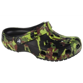 Crocs Classic Spray Camo Clog 208305-001 varvastossut vihreä