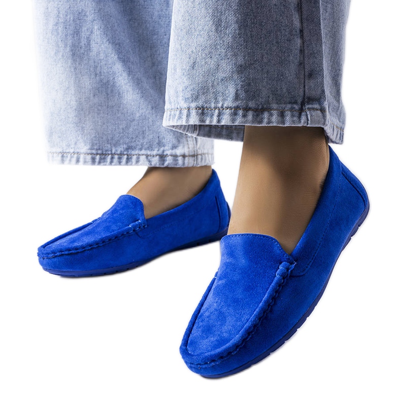 Blue Souplet -loaferit, joissa nahkapohja sininen