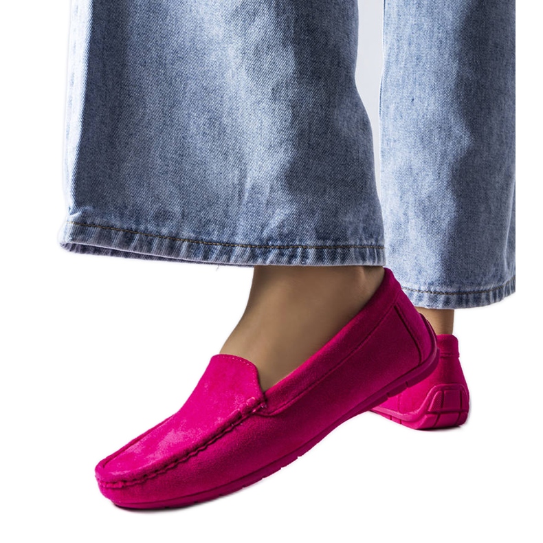 Souplet vaaleanpunaiset housut nahkapohjalla vaaleanpunainen