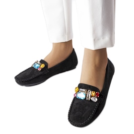 Bertrandin mustat mokasiinit nahkaisella pohjallisella