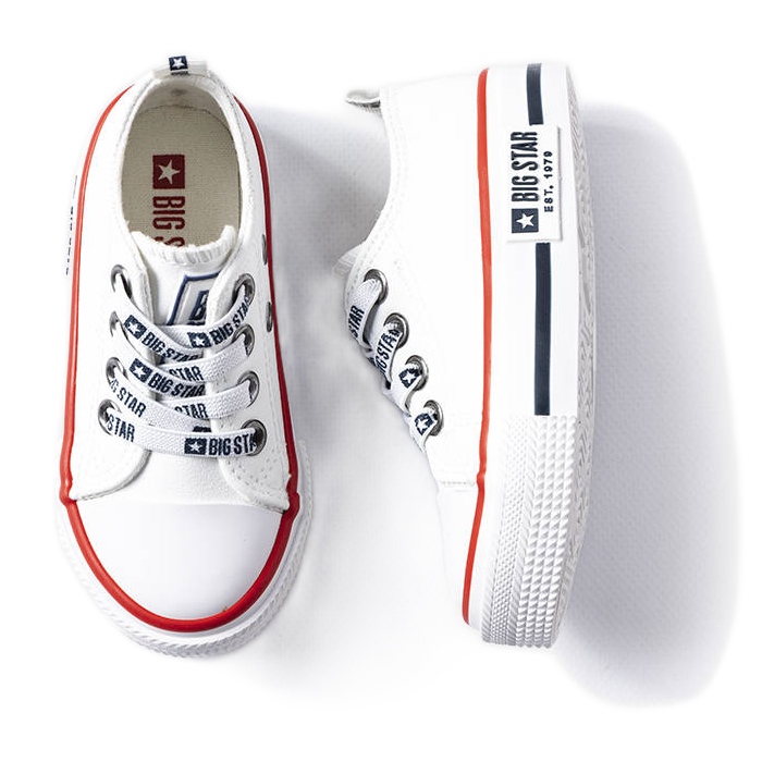Valkoiset lasten tennarit Big Star KK374042 valkoinen