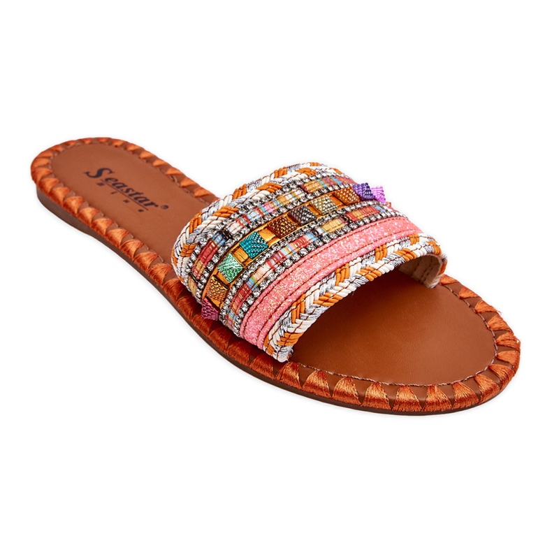 Naisten Bellisa oranssit koristellut tossut