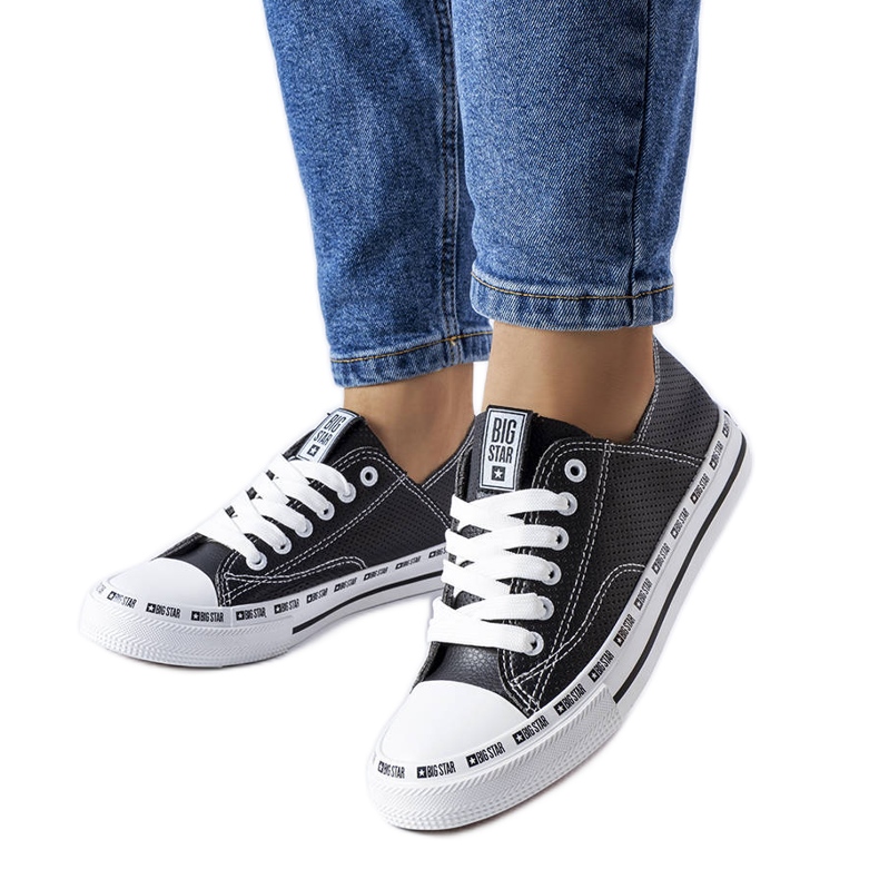 Mustat harjakattoiset lenkkarit Big Star FF274023