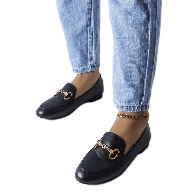 Philip mustat soljelliset loaferit