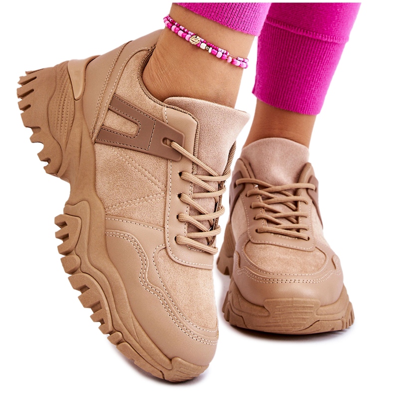 PG1 Muodikkaat urheilukengät Tennarit Beige Frezio