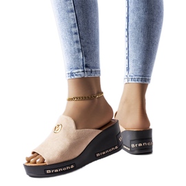 Vinceza Vincezin beige-korkeat sandaalit