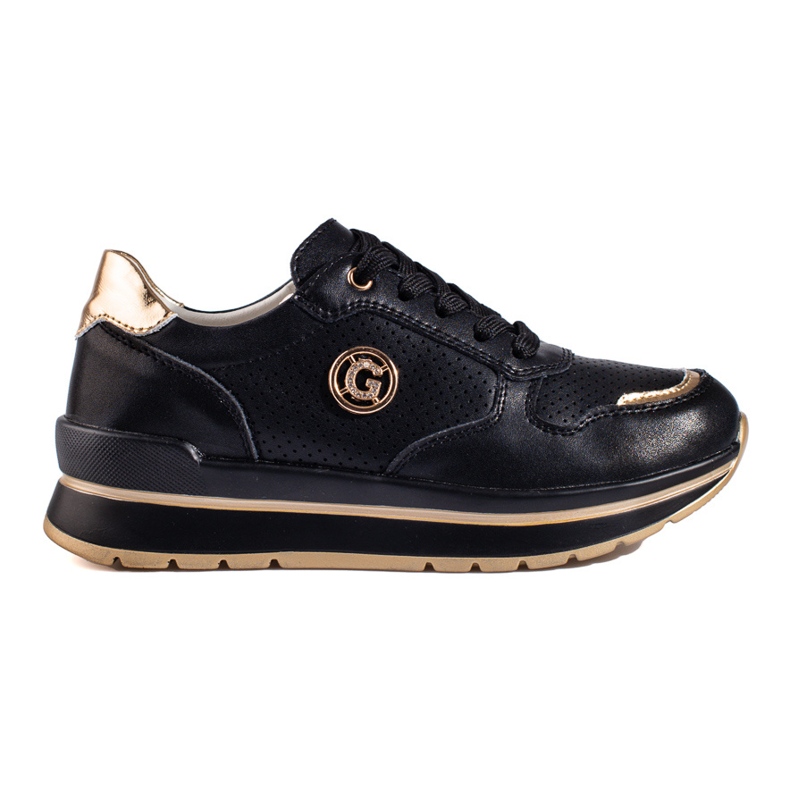 Mustat nahkaiset tennarit Shelovet-alustalla